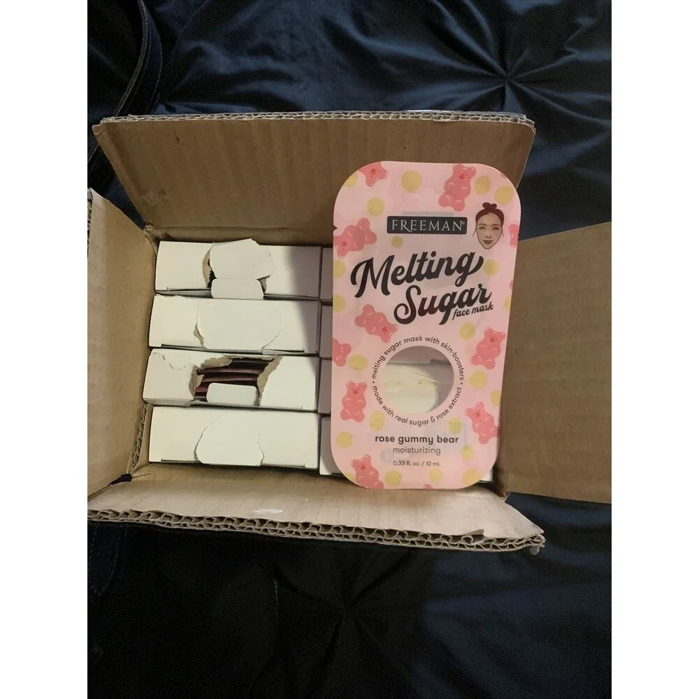 MELTING SUGAR moisturizing rose FACE MASK (case) 48 packs